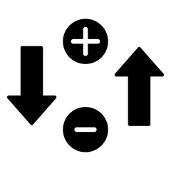 Obraz premium Coulombs Law Glyph Icon