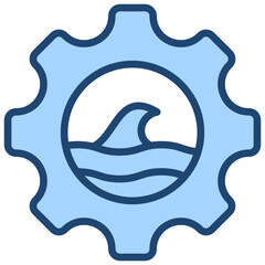 Wave Blue Icon