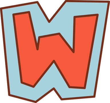 recommend clip art: Stylized Letter W Logo, concept of initial and lettering.