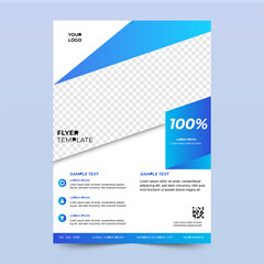 business flyer template. Advertising campaigns, A4 size. modern design