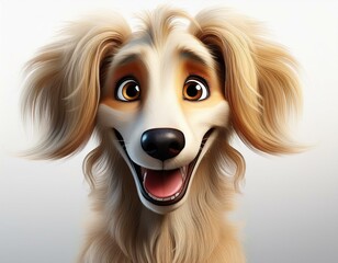 Naklejka premium Niedlicher Saluki