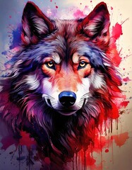 Colorful watercolor illustrations of animals