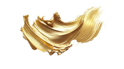 Obraz premium Gold paint splash on transparent background
