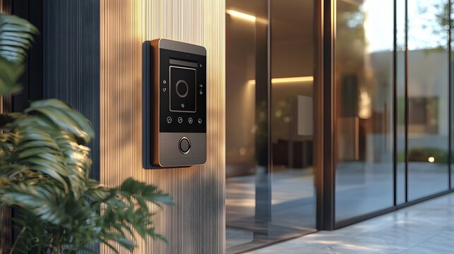 A retro intercom system integrated with modern video calling and seamless home automation features