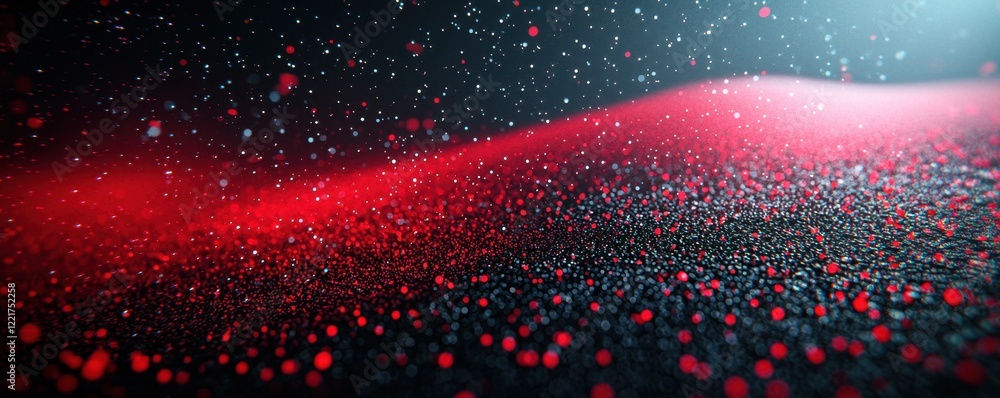 Poster abstract red and black glittering background texture with sparkling lights
