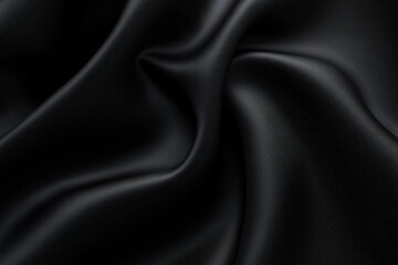 A simple and elegant black fabric background with soft folds and texture, creating a luxurious and minimalistic atmosphere.