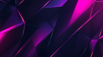 Obraz premium Abstract geometric background with vibrant magenta and purple lines and shapes