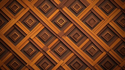 Intricate Symmetrical Crosshatch Design with Repeating Diamond Pattern