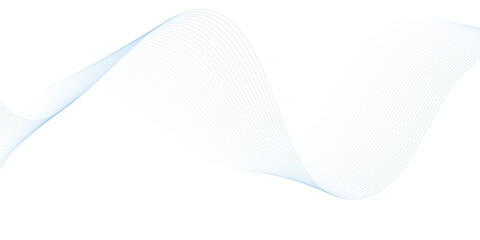 Undulate gray wave swirl. frequency soundwave; twisted curve lines with blend effect. Technology, data science, geometric border pattern. Isolated on white background. Vector illustration 