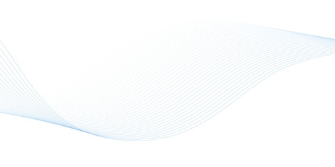 Abstract wave element for design. Digital frequency track equalizer. Stylized line art background. Vector illustration. Wave with lines created using blend tool. Curved wavy line, smooth stripe.