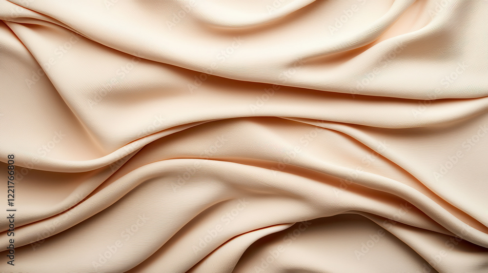 Poster soft cream colored fabric with gentle folds and smooth texture, ideal for various design projects. w