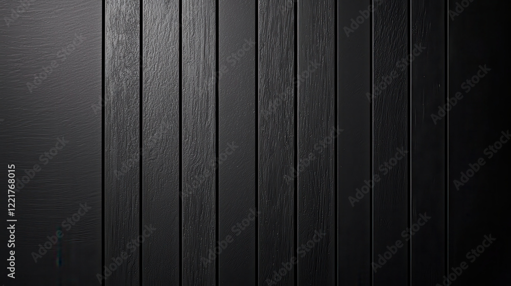 Aufkleber dark black and grey striped wooden background with textured finish, creating modern and elegant atmo
