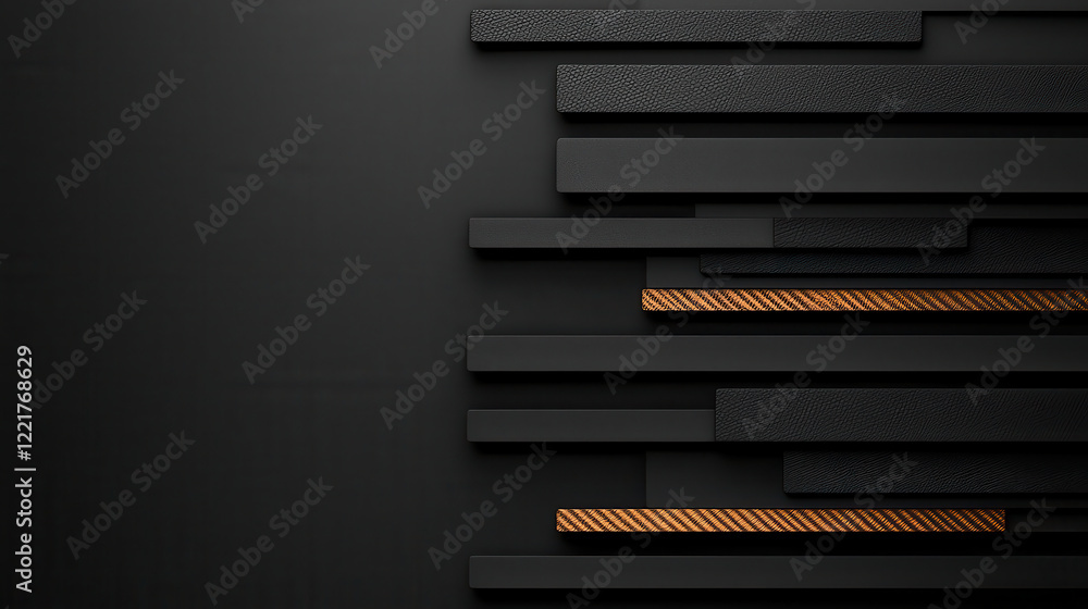 Poster Sleek black and grey gradient background with textured layers and copper accents, creating modern and stylish design. Perfect for digital art or graphic projects