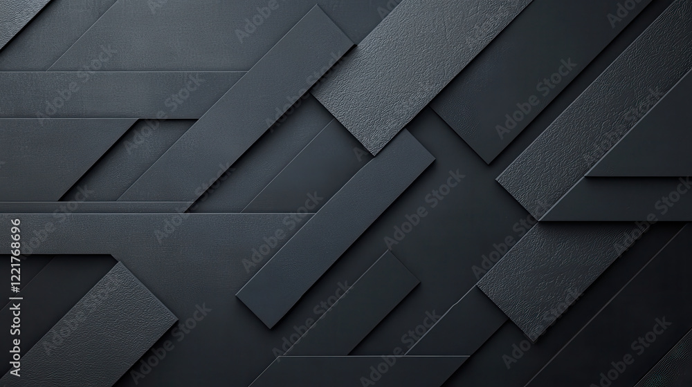 Poster Sleek black and grey gradient background with textured geometric shapes, creating modern and stylish design. Perfect for digital art or graphic projects