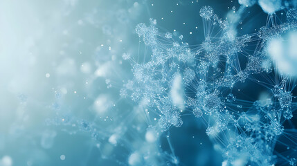 Abstract network connection, digital data flow, technology background