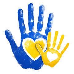 Blue and yellow world down syndrome day illustration design