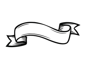 Obraz premium Elegant hand-drawn banner, perfect for adding text or a logo.