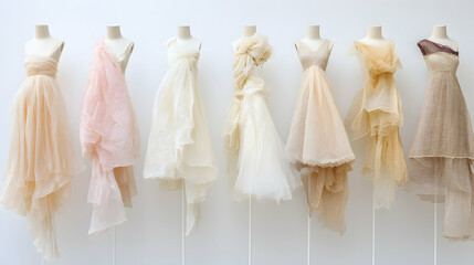 Seven Sheer Dresses in Pastel Shades