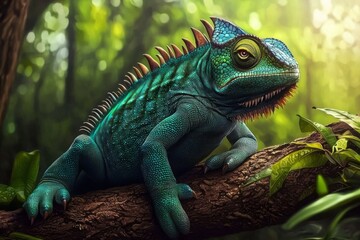 Fototapeta premium A perfect blend of wildlife and nature captured in this enchanting image.