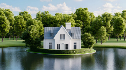 Dream House on an Island: Lakeside Serenity