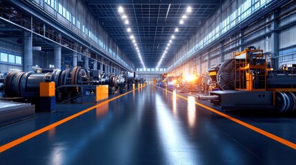 Modern Industrial Factory Interior