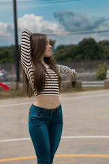 woman in the park