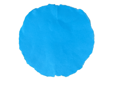 Torn circle blue color transparent png  - Powered by Adobe