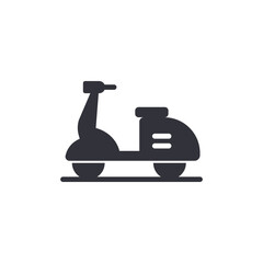 Scooter solid icons, minimalist vector illustration ,simple transparent graphic element .Isolated on white background