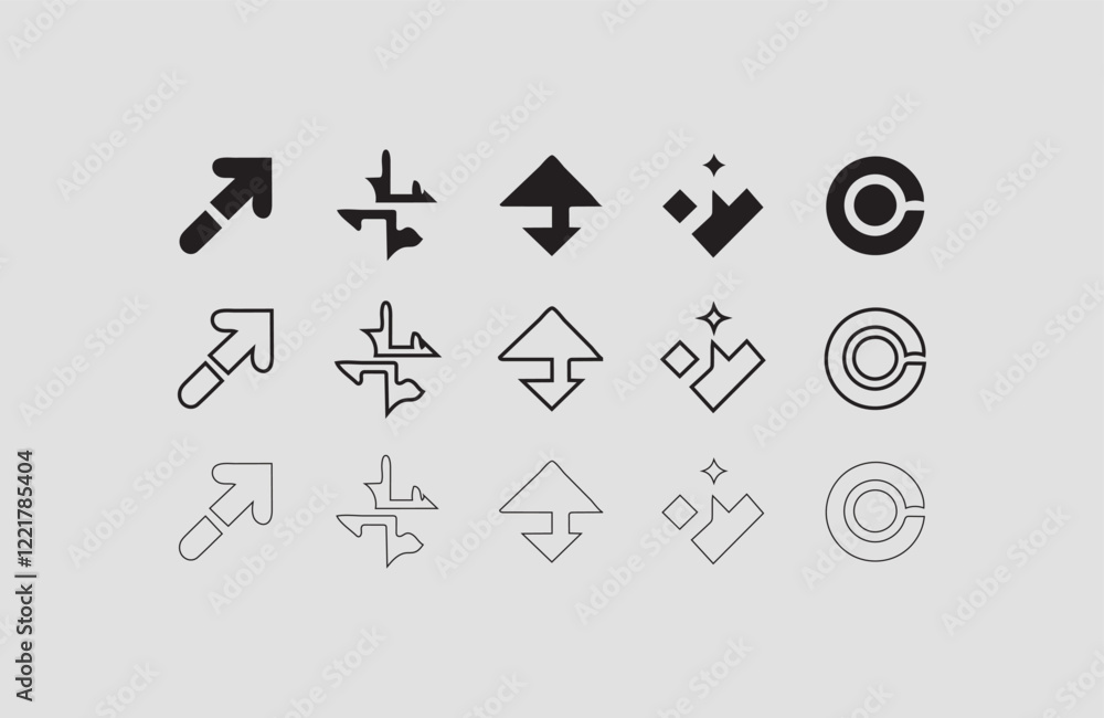 Poster vector and line art graphics for branding and design needs creative vector elements