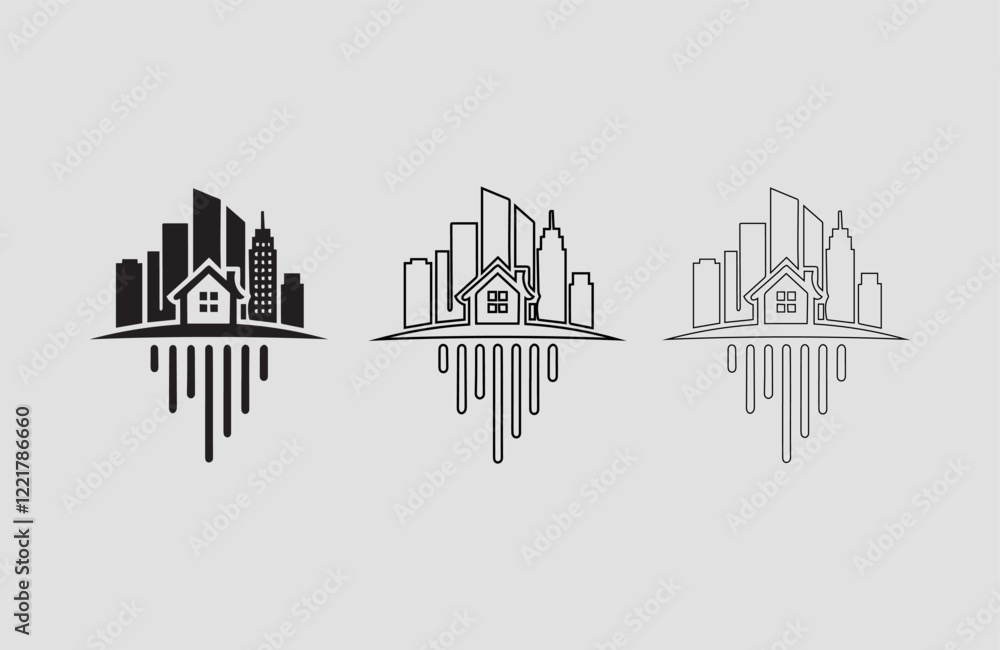 Poster vector and line art graphics for branding and design needs creative vector elements