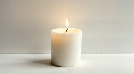 candle white background