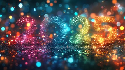 Sparkling 2025 New Year s Eve Celebration Background