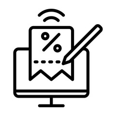 Online Tax Filing Icon
