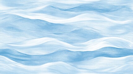 Obraz premium Serene Blue Waves: An Abstract Watercolor Painting