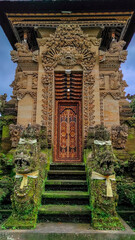 main entrance to the temple, a place of worship for Balinese Hindus