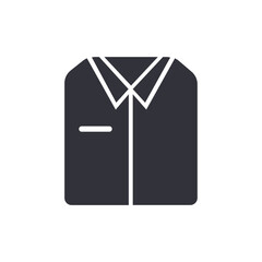 Folded shirt solid icons, minimalist vector illustration ,simple transparent graphic element .Isolated on white background