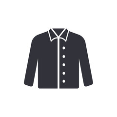 Naklejka premium Long shirt solid icons, minimalist vector illustration ,simple transparent graphic element .Isolated on white background