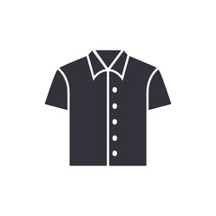 Naklejka premium Shirt solid icons, minimalist vector illustration ,simple transparent graphic element .Isolated on white background