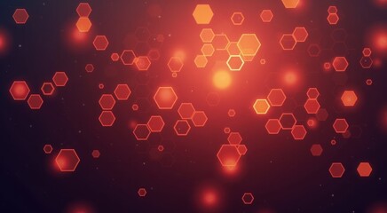 A close up of a bunch of hexagonals on a dark background