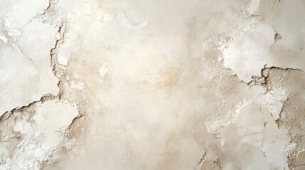 Obraz premium Textured Beige Wall With Cracks And Imperfections