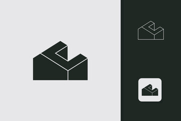 letter c construction logo design vector template