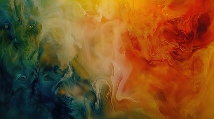 Vibrant Abstract Swirls of Colorful Fluid Art in Motion