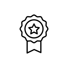 Badge icon vector. Awards icon vector. Achieve sign and symbols. Stamp