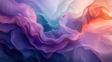 Obraz premium Abstract Purple Pink Teal Fluid Organic Gradient Design Background