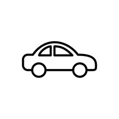 Fototapeta premium Car icon vector. car sign and symbol. small sedan