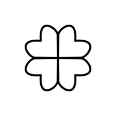 Clover icon vector. clover sign and symbol. four leaf clover icon.