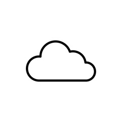 Cloud icon vector. cloud sign and symbol