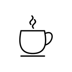 coffee cup icon vector. cup a coffee sign and symbol