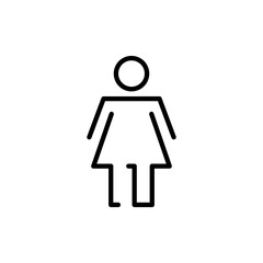 Female icon vector. woman sign and symbol