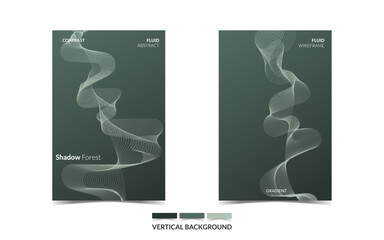 VERTICAL BACKGROUND 97 EDITABLE DARK COLOR COVER DESIGN, WITH FLUID WIREFRAME ARTWORK FOR A LOT OF DESIGN NEEDS